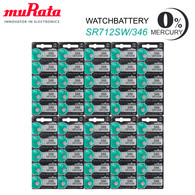 Murata #346 SR712SW 1.55V Silver Oxide Watch Battery 50 Pack