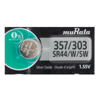 Genuine Murata 303 357 Sr44w Silver Oxide Watch Battery 1.55v 1-pack