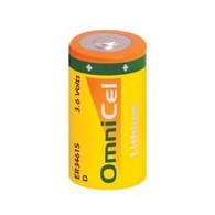OmniCel ER34615 3.6V 19Ah Size D Lithium Button Top Battery