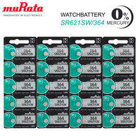 Murata 364 (SR621SW) 1.55V Silver Oxide Watch Battery (20 Pack)