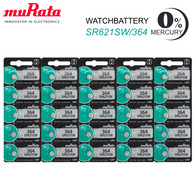 25 x Murata 364 SR621 SR621SW Watch Battery - Made in Japan Button Cell Batteries