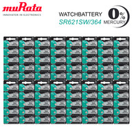 80 Murata 364 (SR621/SW) 0%Hg Silver Oxide Batteries (16 Pack of 5)