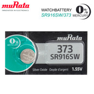 Murata 373 (SR916SW) 1.55V Silver Oxide Watch Battery (1 Battery)