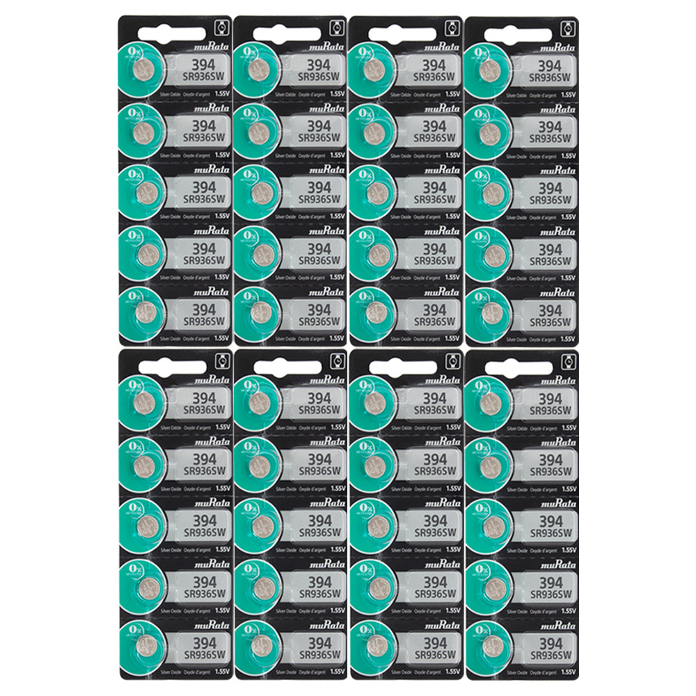New muRata SR936SW 394 Silver Oxide coin Battery 40pcs Made in Japan -  TheBatterySupplier.Com