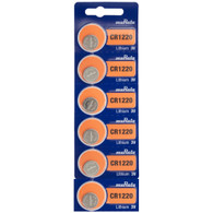 6 pcs CR1220 Battery By muRata - 3V Lithium Coin Cell
