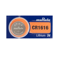 Murata CR1616 60mAh 3V Lithium (LiMnO2) Coin Cell Watch Battery - 1 Pack