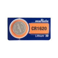 Murata CR1620 75mAh 3V Lithium (LiMnO2) Coin Cell Watch Battery - 1 Piece Tear Strip
