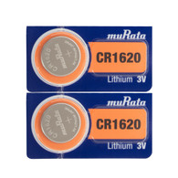 Murata CR1620 Lithium Button Cell Battery (2 Count)