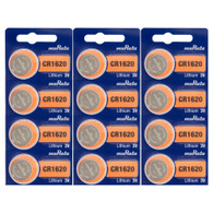 CR1620 MURATA LITHIUM COIN CELL BATTERY 12-PACK
