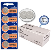 Murata CR1632 3V Lithium Coin Cell BULK (500 Batteries) - Replaces Sony CR1632