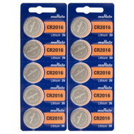 CR2016 MURATA LITHIUM COIN CELL BATTERY 10-PACK
