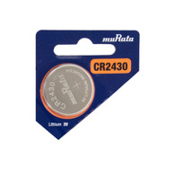 Murata CR2430 280mAh 3V Lithium (LiMnO2) Coin Cell Watch Battery - 1 Piece Tear Strip