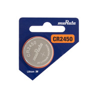 Murata CR2450 610mAh 3V Lithium (LiMnO2) Coin Cell Watch Battery - 1 Piece Tear Strip