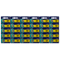 30 Murata LR44 1.5 Volt Alkaline Button Cell Batteries