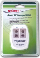 Tenergy 9V Smart Charger for Batteries with 2 Batteries
