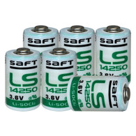 6 SAFT LS14250 LS14250 3.6V 1/2 AA lithium Batteries *Made In France*