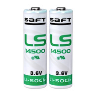 2 Saft LS 14500 LS14500 AA 3.6V Lithium Battery *Made In France*
