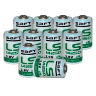 10 Pk SAFT LS14250-BA 3.6V 1/2 AA Lithium Batteries
