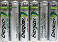 Energizer AAA Rechargeable NiMH Battery  800 mAh  Replaces 700 mAh 1.2V 6 Pack