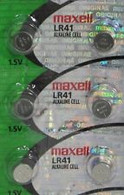 Maxell AG3 LR41 V3GA RW87 G3 SR41 192 V26A GP192 392A Batteries 6 pcs.