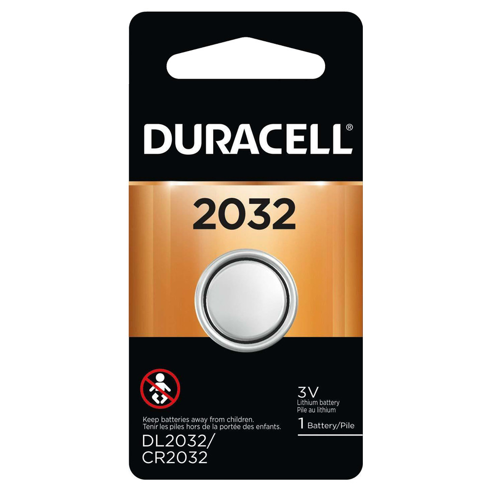 Plaque de 5 piles au lithium Duracell CR2032 DL2032 ECR2032 5BL