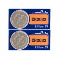 TWO (2) Murata  CR 2032 LITHIUM 3V BATTERY *BEST BRAND - Replaces Sony