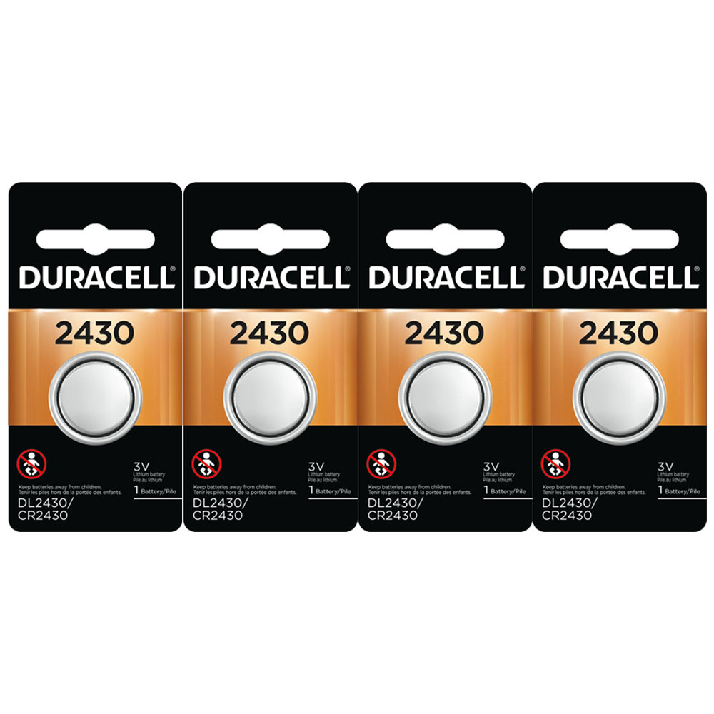 Duracell Lithium 2430 3 volt Medical Battery 4 pk 