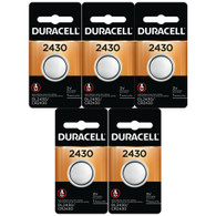Duracell 2430 3V Lithium Coin Battery, 5/Pack