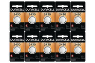 Duracell 2430 3V Lithium Coin Cell Battery 10 Pack