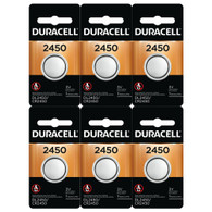 Duracell - 2450 3V Lithium Coin Battery - long lasting battery - (Pack of 6)