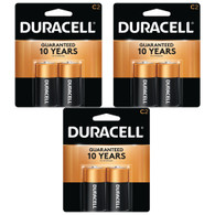 Duracell 1.5V Coppertop Alkaline C Batteries, 6 Pack