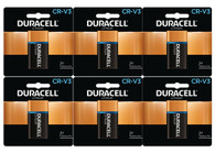 6 x CRV3 Battery, 3VDC, Lithium, Button