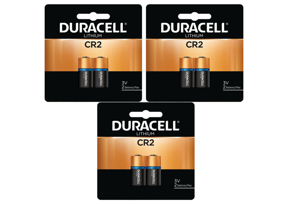 Duracell Ultra Photo Lithium CR2 Batteries 6 Pack (packaging may