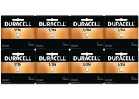 1/3 N, Button Cell Battery, ANSI, Lithium, 3V DC, Diameter 0.45 in, Depth 0.409 in 8 pack