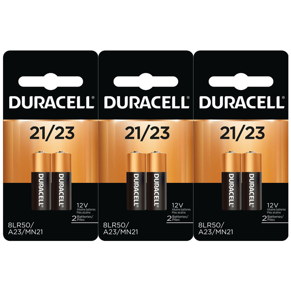 Duracell A23 MN21 21/23 23A MN21B 12 Volt Duralock Alkaline Batteries x 5