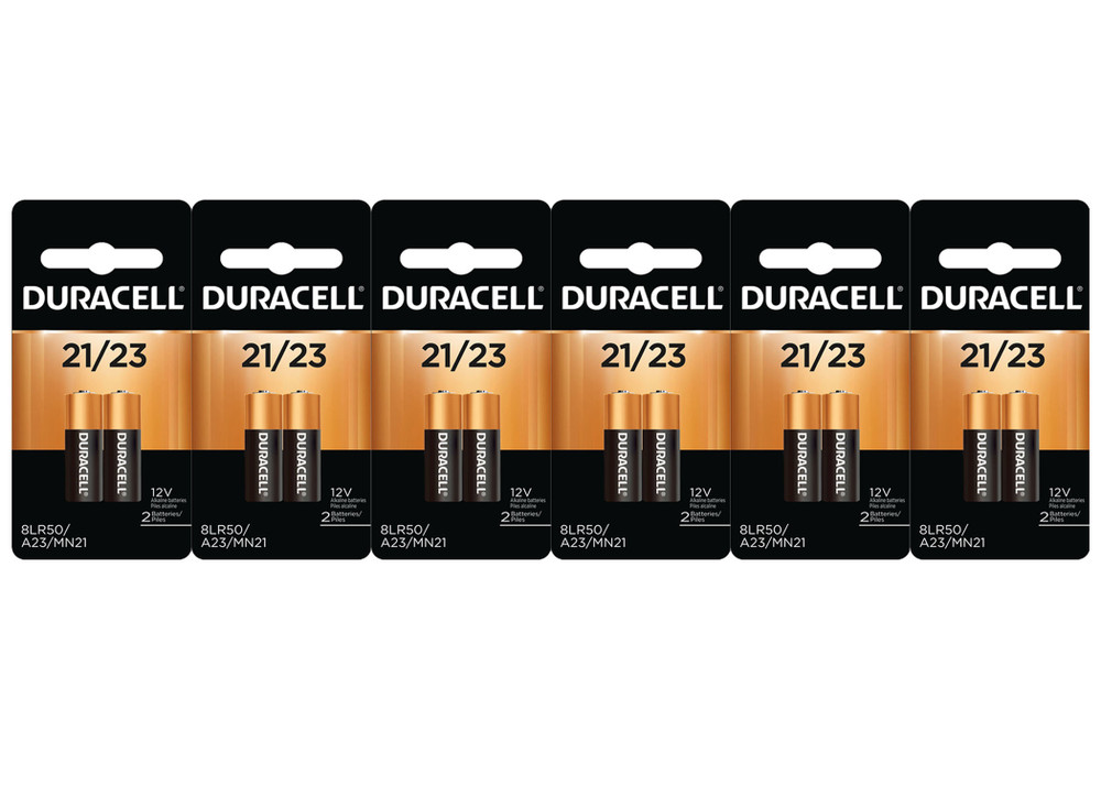 Duracell, DURMN21BPK, Security 21/23 Alkaline 12V Battery - MN21, 12 Pack 