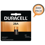 3000 x Duracell 6V Alkaline Replacement Battery for 28A Alkaline Wholesale Pack
