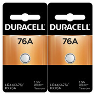 Duracell 76A 1.5V Alkaline Battery Replacement LR44, CR44, SR44, AG13, A76, PX76 2PCS
