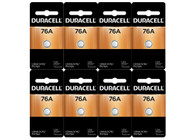 Duracell Alkaline 76A LR44 1.5 volt Medical Battery PX76 8 pk