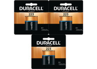 Duracell Lithium 223 6 volt Camera Battery DL223ABPK 3 pk