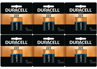DURACELL DL223ABPK Battery,223,Lithium,6V Pack of 6