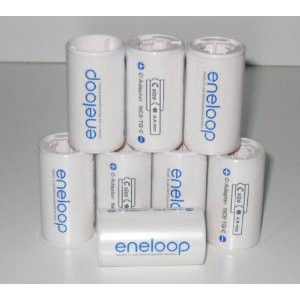 modstå Marco Polo eskortere Sanyo Eneloop Spacer Pack: 8 Pack of C-size Adapters [Hassle Free  Packaging] - TheBatterySupplier.Com