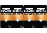 Duracell 1.5V Silver Oxide Battery 303/357 4 Pack