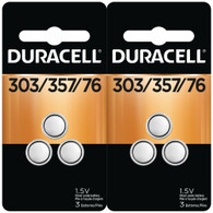Duracell 303/357 1.5V Silver Oxide Battery, (3 x 2) 6/Pack 
