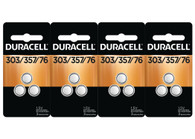 12 x Duracell Battery 1.5V 303/357/76