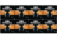 Duracell Ultra DL 245 1400mAh 6V Lithium (LiMNO2) Digital Camera Battery 8 Pack