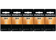 Duracell Silver Oxide 364 1.5 volt Electronic/Watch Battery 5 pk