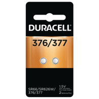Duracell - 376/377 Silver Oxide Button Battery - long lasting battery - 2 count