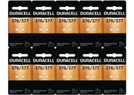 D377B DURACELL 377 SILVER OXIDE BUTTON BATTERY 20 Pack