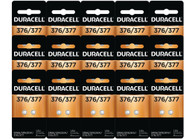 Duracell® Button Cell Battery, 376/377, 1.5 V, 30/Pack